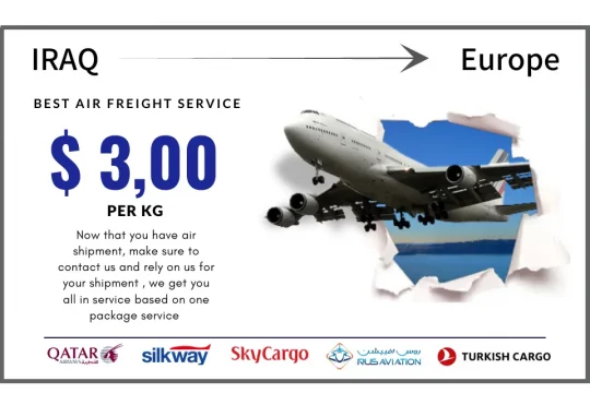 Air freight from Iraq to Europe