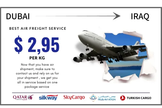 Air freight from Dubai to Iraq