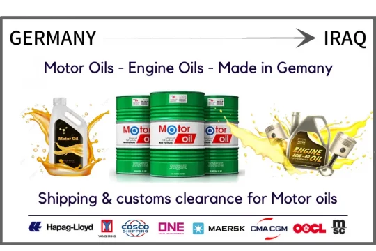 Shipping Motor Oils to Iraq