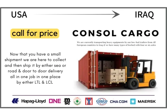 Consolidation Cargo from USA to Iraq